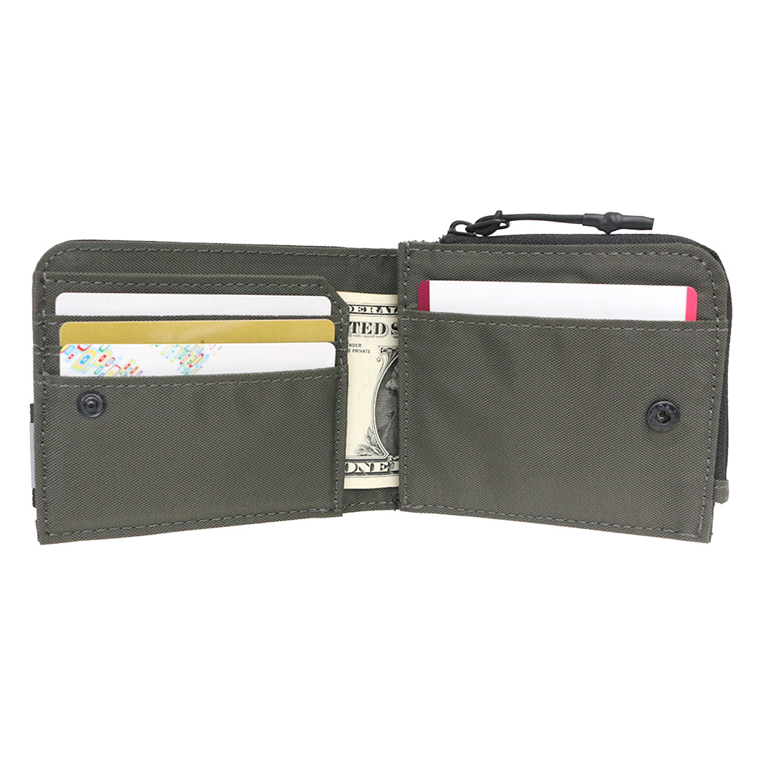 MLG-04 Bi-fold L-zip wallet